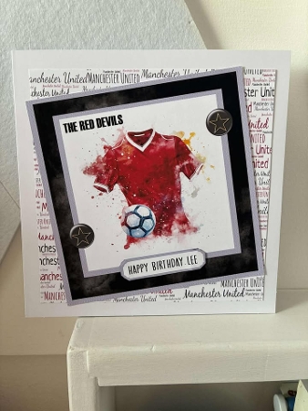 football Topper Man Utd  by Margaret Holt