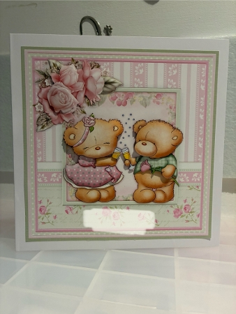 A Bit of Bubbly Anniversary Birthday, Engagement 8x8 Kit by Margaret Holt