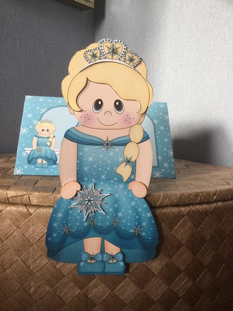 3D on the Shelf Card Kit - Little Ice Princess Krystal by Margaret Holt