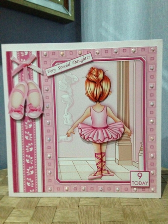LITTLE BALLERINA 7.5 Decoupage & Insert Mini Kit by Margaret Holt