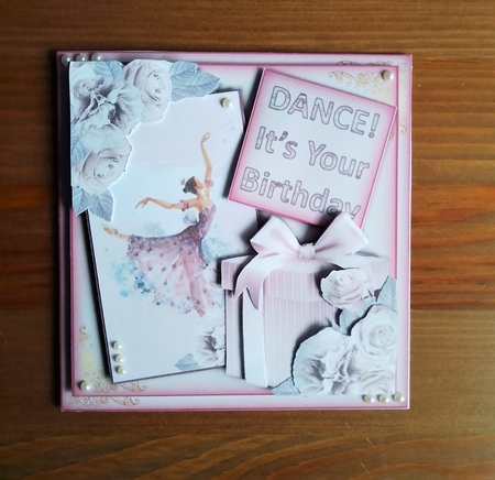 Birthday Dance Card Kit with inserts and envelopes JPEGS and PDF by Margaret Linwood