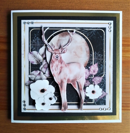 FULL MOON  FOREST STAG by Margaret Linwood