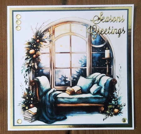 Cozy reading spot in winter 2 by Margaret Linwood