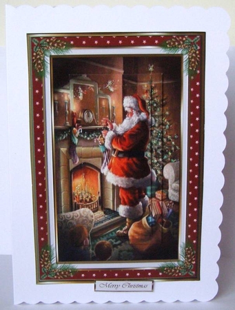 Christmas Eve Vintage Pyramid Topper by Margaret McCartney
