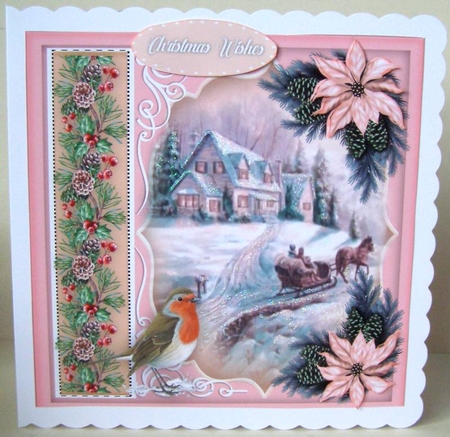 Beautiful Pink  Christmas  by Margaret McCartney