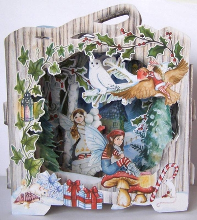 Fairy Christmas Shape the Scene 3D Card and Envelope Kit. by Margaret McCartney