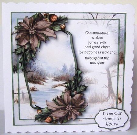 Scenic Verse Christmas - Chocolate Poinsettias by Margaret McCartney