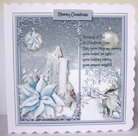 Candle and stag by Margaret McCartney