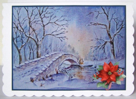 2 Winter scenes 4. A5 Christmas toppers  by Margaret McCartney