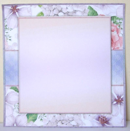 Beautiful Floral Insert Blank 8x8 by Margaret McCartney