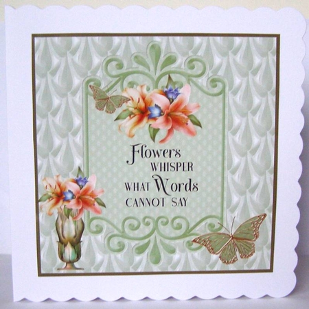 The lily vase insert verse by Margaret McCartney