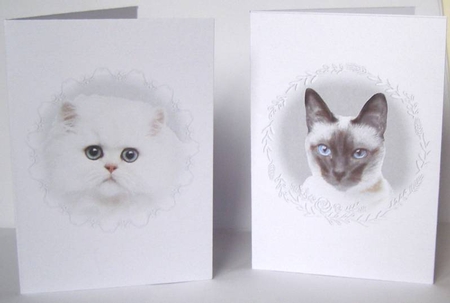 10 Cat Notelets by Margaret McCartney