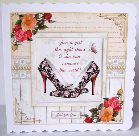 Give a Girl some Shoes Decoupage Mini Kit 6 by Margaret McCartney