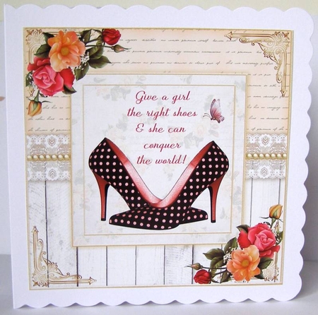 Give a Girl some Shoes Decoupage Mini Kit 8 by Margaret McCartney