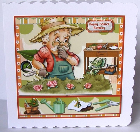 A gardeners world 7x7 by Margaret McCartney