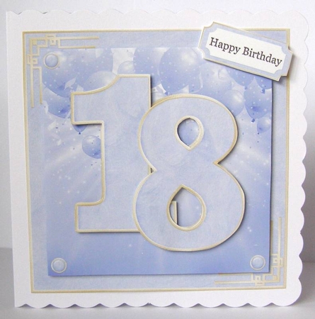 True Blue 18th Birthday by Margaret McCartney
