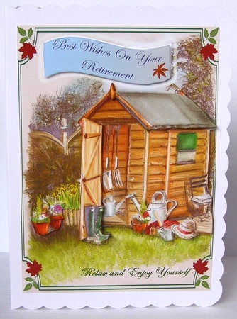 Gardening Retirement Card by Margaret McCartney