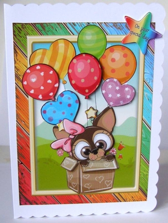 Special Delivery Brown Dog A5 by Margaret McCartney