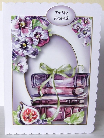 Vibrant Violets 3 A5 by Margaret McCartney