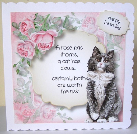 A Cat Has Claws... 8x8 by Margaret McCartney