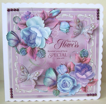 Roses and Butterlies by Margaret McCartney