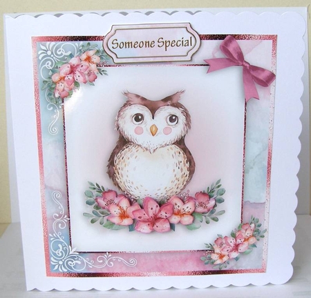 birthday card with cute flowers by Margaret McCartney