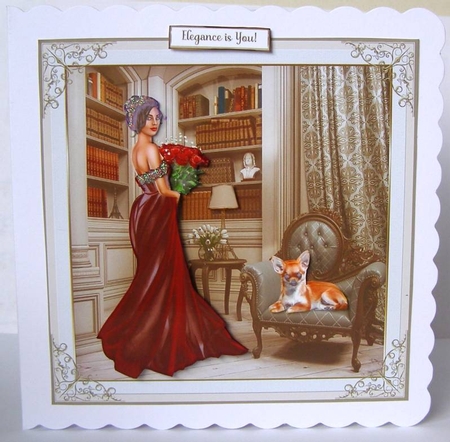 Special Occasion Decoupage 7x7ins Topper 4 by Margaret McCartney