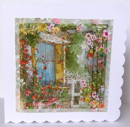 Floral Doorway Pyramage 1 by Margaret McCartney