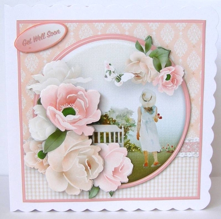 Walk in the Park - Decoupage Card Mini Kit by Margaret McCartney