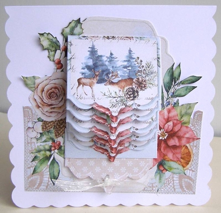 Gentle Winter Create a Waterfall 6x6 Card Kit. by Margaret McCartney