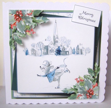 Winter Mice - Skating On The Pond by Margaret McCartney