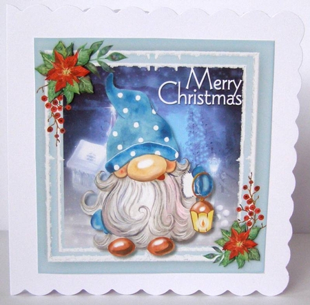 4,  Card Fronts , Christmas Gnomes by Margaret McCartney