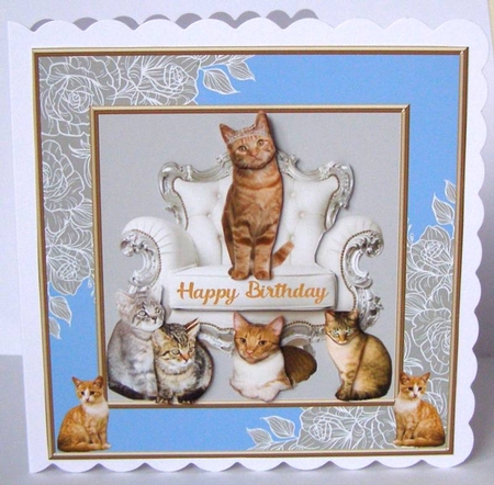 Ginger cats Birthday 1 by Margaret McCartney