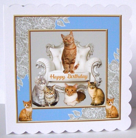 Ginger cats Birthday 1 by Margaret McCartney