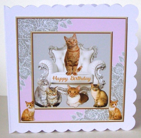 Ginger cats Birthday 3 by Margaret McCartney