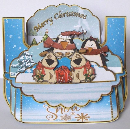 Christmas Shelf Card  by Margaret McCartney
