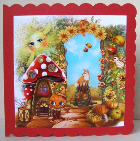 Hedge Hog N Fairies CF 8,  from Bella Caribena by Margaret McCartney