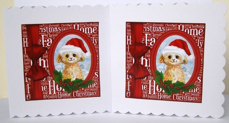 3 Christmas kid goat card fronts/toppers by Margaret McCartney