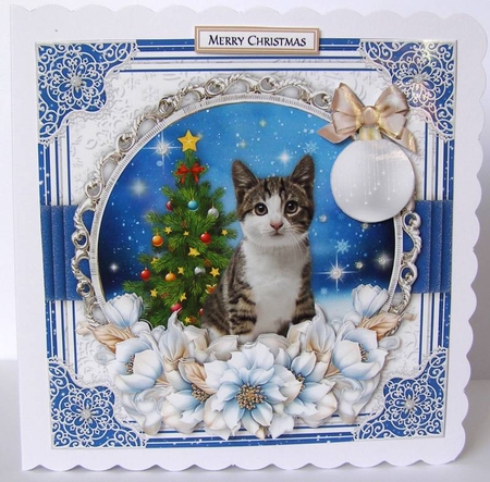Christmas Cats4 Mini Card Kit by Margaret McCartney