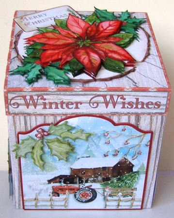 Winter on the Farm Exploding Box Surprise Kit. by Margaret McCartney
