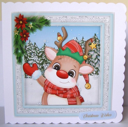 Gorgeous Happy Reindeer by Margaret McCartney