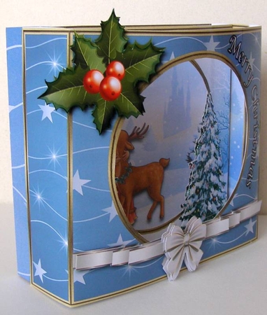 Christmas Spirit - Diorama Card by Margaret McCartney