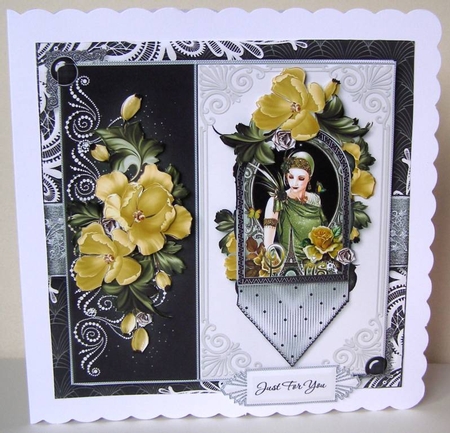 PARIS LADIES_Art Deco Silver Series- 3 by Margaret McCartney