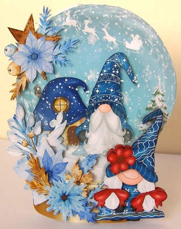 Its all in the Gnome 1 Snow Globe Mini Kit by Margaret McCartney
