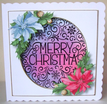 Colourful Christmas Silhouette 2 by Margaret McCartney