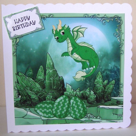 The Green Dragon 8x8 by Margaret McCartney