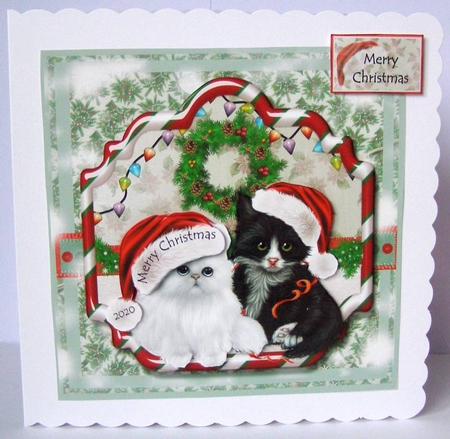 Kittens at Christmas No.1 by Margaret McCartney