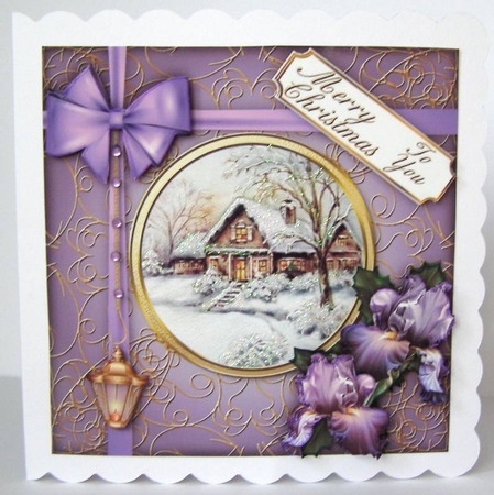 Foiled Parcel Tuscan Winter A4 by Margaret McCartney
