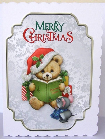 Read Me a Story - 7x5 inch topper with decoupage by Margaret McCartney