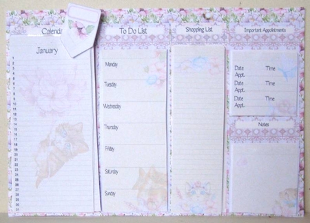 The Cats Whiskers Planner, Perpetual Calendar & Accessories by Margaret McCartney